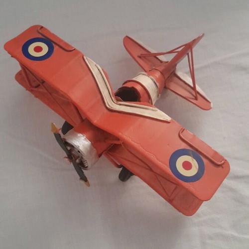 Collectible metal iron airplane