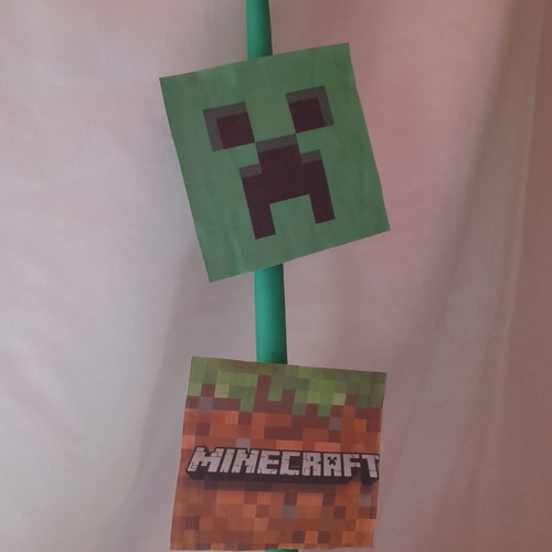 Handmade Minecraft candle new