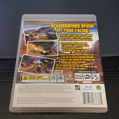 MotorStorm PlayStation 3 game used, action