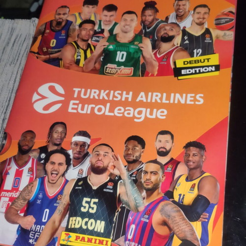 Euroleague 2024-2025 sticker album like new with Panathinaikos stickers