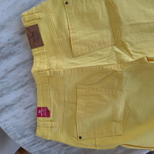 Yellow Pink Woman pants small new for spring and summer