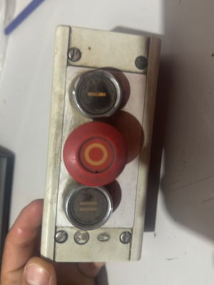 Industrial ABS control button box with 3 keys