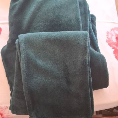 Fleece pyjamas, green, size L
