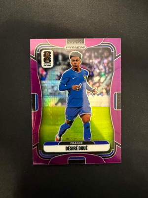 2026 Panini Prizm World Cup Desire Doue Purple Hyper sticker #/299 France