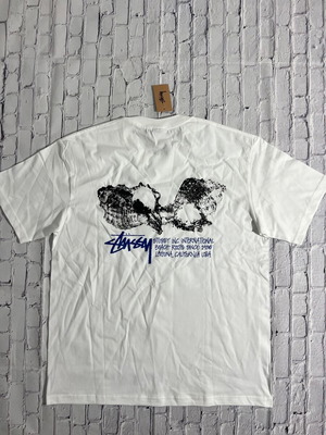 Stussy Shells Tee new, size S-M, white