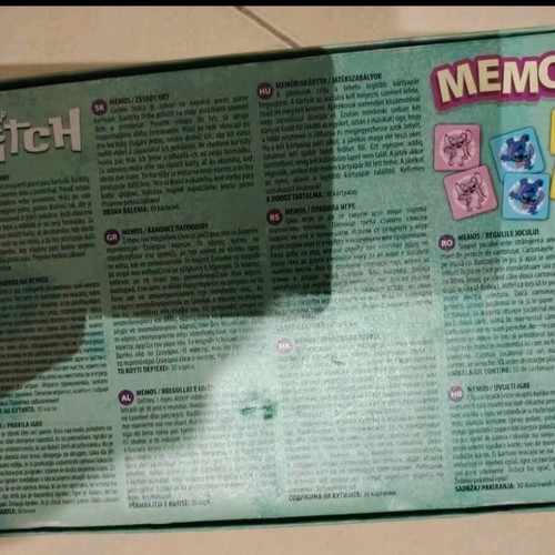 Stitch Memos used board game