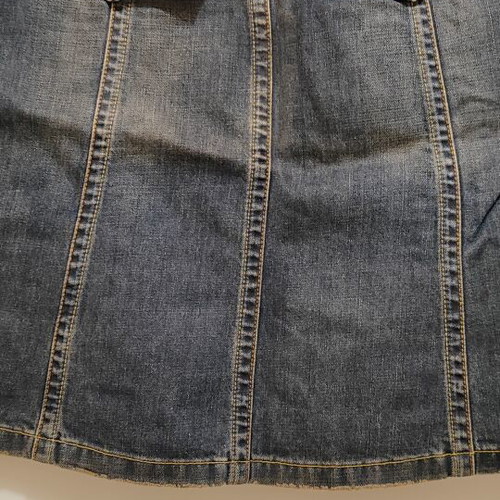 Y2K Vintage Denim Midi Skirt dark wash, like new, Massimo Dutti