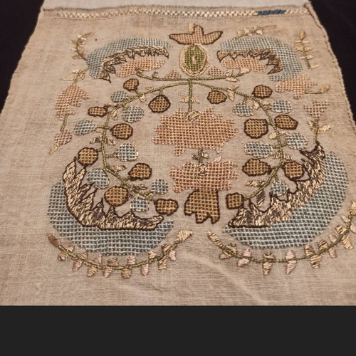 Yaglic headscarf or towel used, 18th century, cotton with embroidery