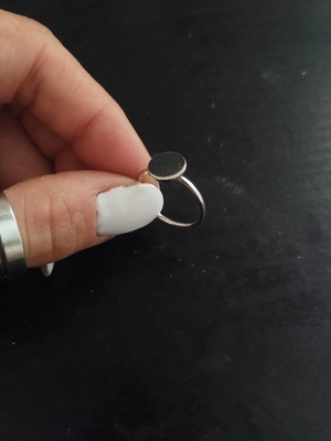 Silver-colored ring