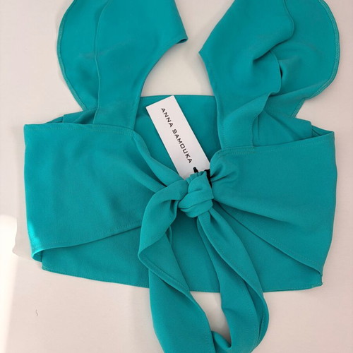 Anna Samouka Turquoise Top One Size New