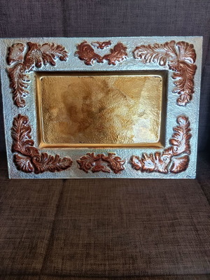 Glass decorative tray