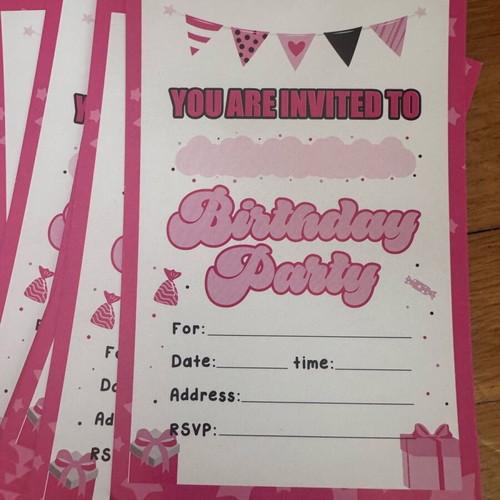 Barbie invitations with envelopes pack of 26 new