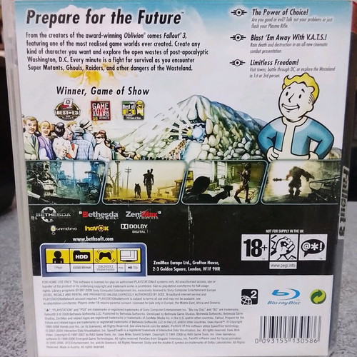 Fallout 3 PlayStation 3 used without booklet