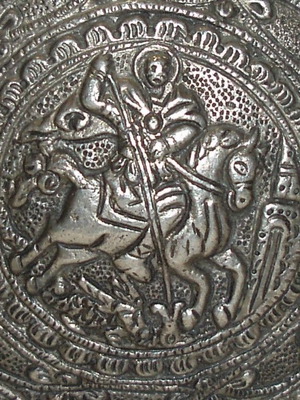 St George used vessel for Epiphany blessing
