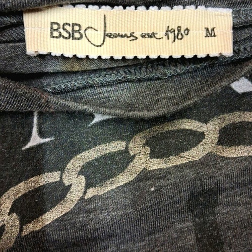BSB Women's Long-Sleeve Blouse Gray Size M Like New