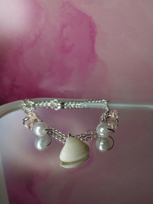 Anklets handmade with real shell, new