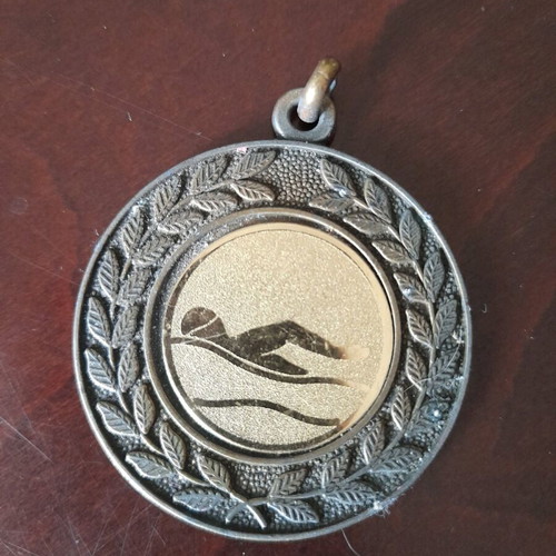 Bronze medal 3rd place swimming used 1989