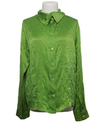 COS silk shirt size S like new, green