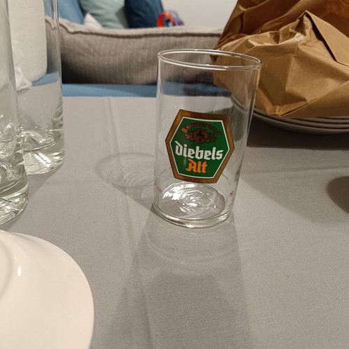 Diebels Alt Vintage 70s Beer Glass 200 ml Like New