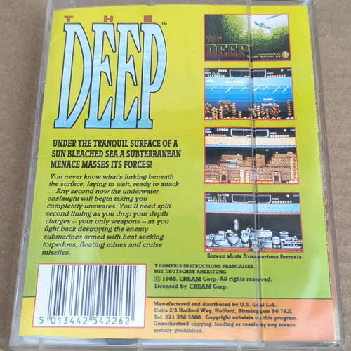 The Deep (US Gold / Cream) Amstrad Cassette like new