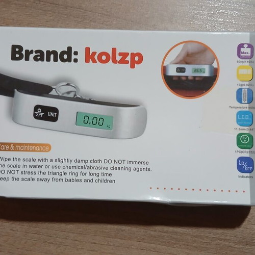 Portable digital luggage scale new, gray, 50 kg max
