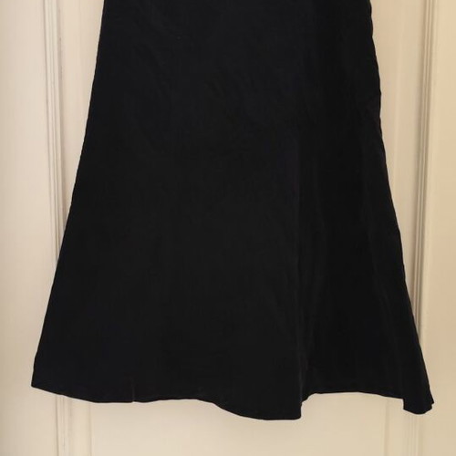 Laura Ashley cotton black skirt used, size XS