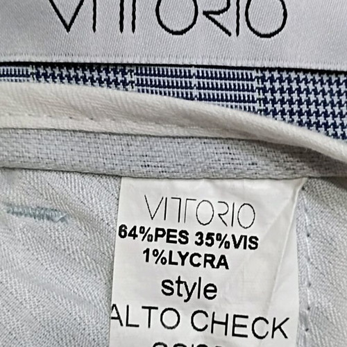 Vittorio women's checkered pants like new, gray, size S-M