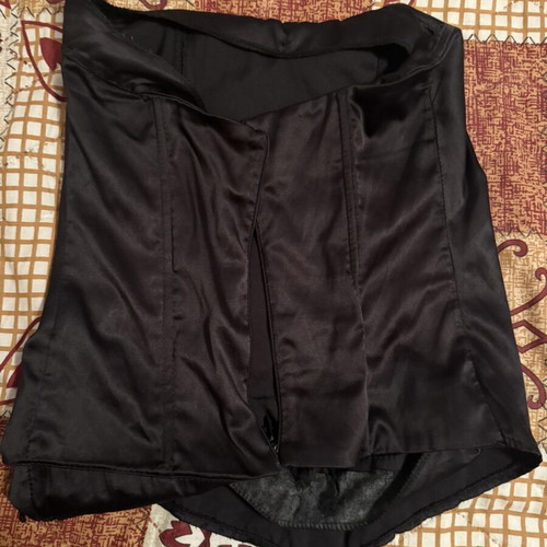 Satin corset like new, black, size S