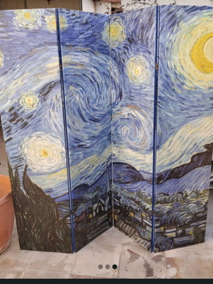 Van Gogh Starry Night room divider used