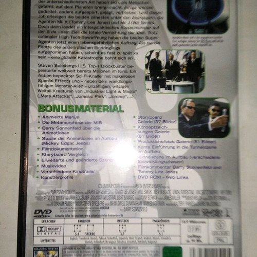Men In Black Collector's Edition DVD used