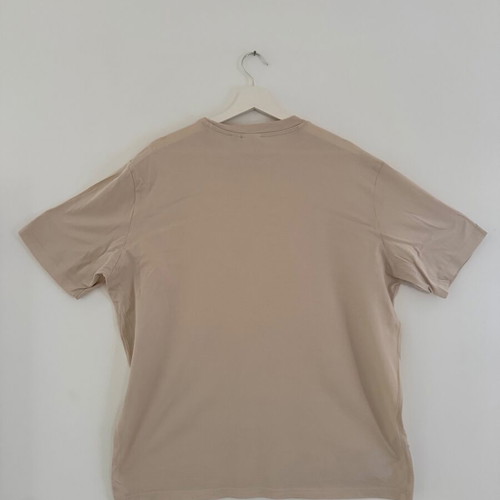 T-Shirt Μπλούζα Slim Fit 100% βαμβάκι Μερσεριζέ φινίρισμα Μπεζ Μέγεθος XL