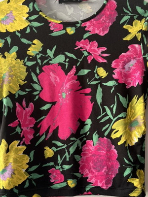 Pink Woman blouse size S with side ties, multicolor