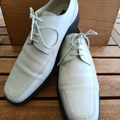 Raymont leather shoes like new, size 40, off-white