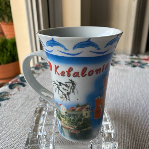 Vintage mug from beautiful Kefalonia in like-new condition
