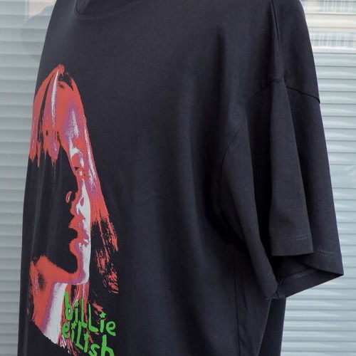 Billie Eilish Relaxed Boyfriend Tee XL cotton 2022 Lash Music like new