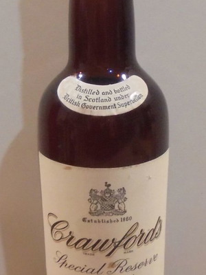 Crawford's Scotch Whisky παλιό ποτό σφραγισμένο