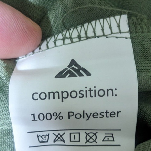 Polo breathable shirt new, size M, green