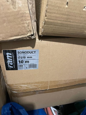 Sono Acoustic Ducting 315mm 10 meters new