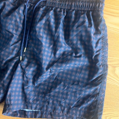 H&M checked brown black XL swim shorts like new