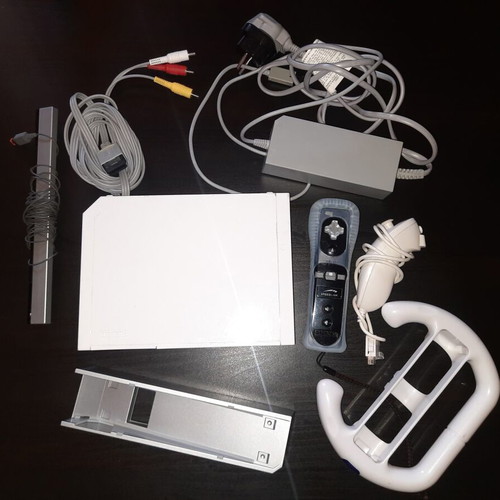Nintendo Wii console with accessories used, GameCube compatible