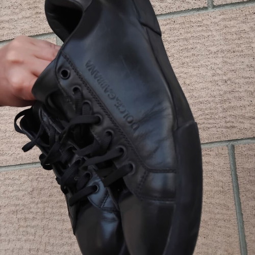 Dolce & Gabbana black leather sneakers like new
