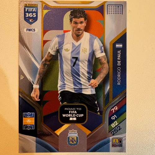Rodrigo De Paul Panini FIFA Adrenalyn 365 2025-26 like new