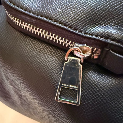 Karl Lagerfeld black backpack used with dust bag