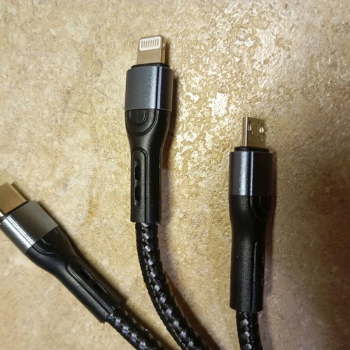 3-in-1 charger new for three phone types