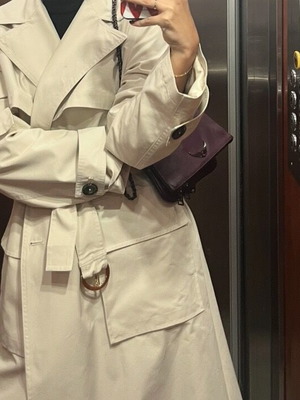 Pinko authentic trench coat medium beige like new
