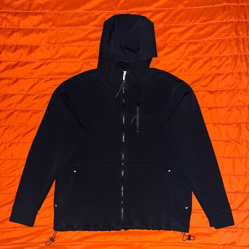 Zara Techwear Zip-Up Hoodie, black, size L