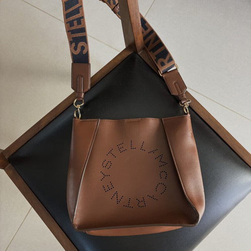Stella McCartney crossbody bag vegan leather, like new, brown