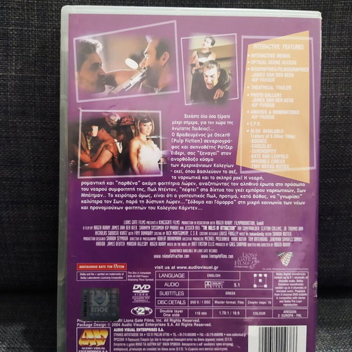 The Rules Of Attraction DVD like new, comedy with subtitles