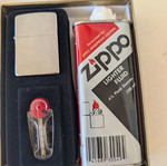 Zippo vintage cardboard packaging box, beige-grey