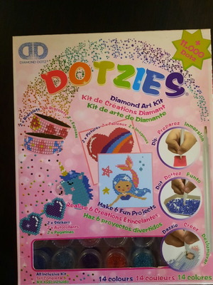 Diamond Dotz DOTZIES Pink DTZ10.001 creative craft kit, 6 projects